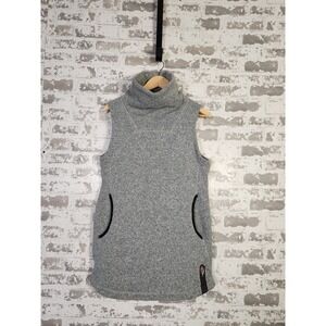Indygena Pullover Tunic Vest Size Small Grey Polartec Fleece Outdoor Hiking